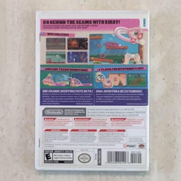 Kirby’s Epic Yarn Nintendo Wii Game Complete - Picture 3 of 9
